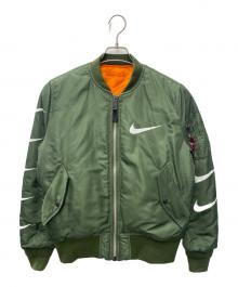 ALPHA×NIKE（アルファ×ナイキ）の古着「フライトジャケット」｜カーキ