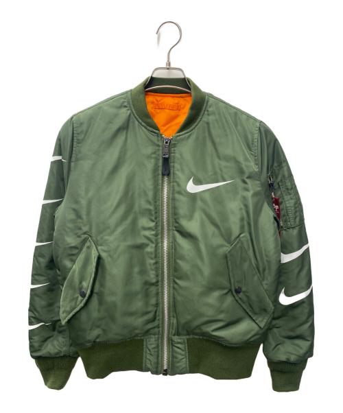 ALPHA（アルファ）ALPHA (アルファ) NIKE (ナイキ) フライトジャケット カーキ サイズ:Ｍの古着・服飾アイテム