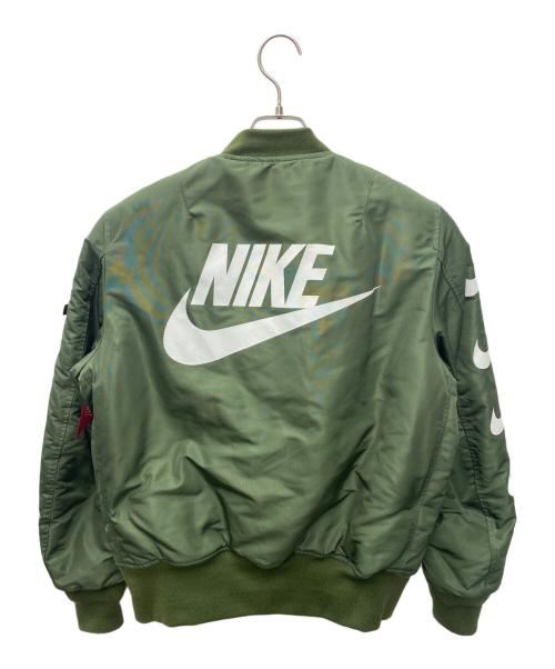 ALPHA（アルファ）ALPHA (アルファ) NIKE (ナイキ) フライトジャケット カーキ サイズ:Ｍの古着・服飾アイテム