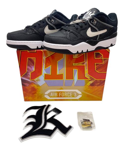 NIKE（ナイキ）NIKE (ナイキ) NIGO (二ゴー) Air Force 3 Low SP  ブラック×ホワイト サイズ:28.5㎝の古着・服飾アイテム