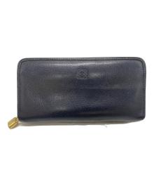 LOEWE（ロエベ）の古着「ラウンドファスナー財布」｜ブラック