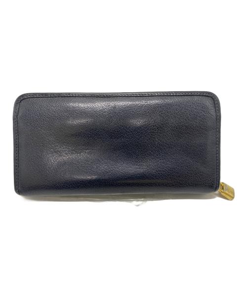 LOEWE（ロエベ）LOEWE (ロエベ) ラウンドファスナー財布 ブラックの古着・服飾アイテム