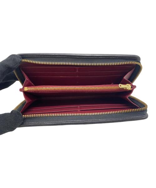 LOEWE（ロエベ）LOEWE (ロエベ) ラウンドファスナー財布 ブラックの古着・服飾アイテム