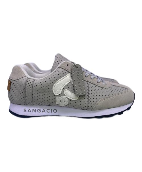 via SANGACIO（ヴィア・サンガチオ）via SANGACIO (ヴィア・サンガチオ) ローカットスニーカー グレー サイズ:24.5cmの古着・服飾アイテム