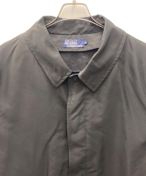 POLO RALPH LAUREN（ポロ・ラルフローレン）POLO RALPH LAUREN (ポロ・ラルフローレン) ライナー付ステンカラーコート ブラック サイズ:3Lの古着・服飾アイテム
