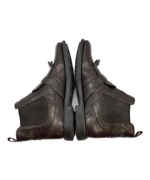 CHURCH'S（チャーチ）CHURCH'S (チャーチ) SHANGHAI サイドゴアストラップブーツ ブラウン サイズ:滲みにより不明の古着・服飾アイテム