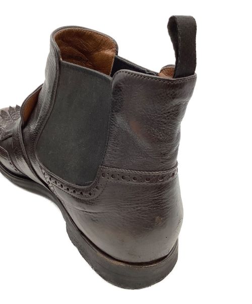 CHURCH'S（チャーチ）CHURCH'S (チャーチ) SHANGHAI サイドゴアストラップブーツ ブラウン サイズ:滲みにより不明の古着・服飾アイテム