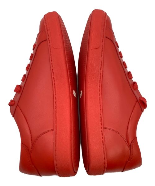 COACH（コーチ）COACH (コーチ) レザースニーカー レッド サイズ:CN 255の古着・服飾アイテム