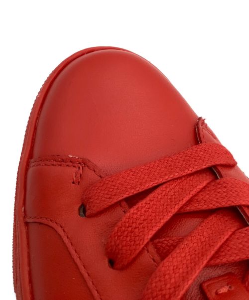 COACH（コーチ）COACH (コーチ) レザースニーカー レッド サイズ:CN 255の古着・服飾アイテム