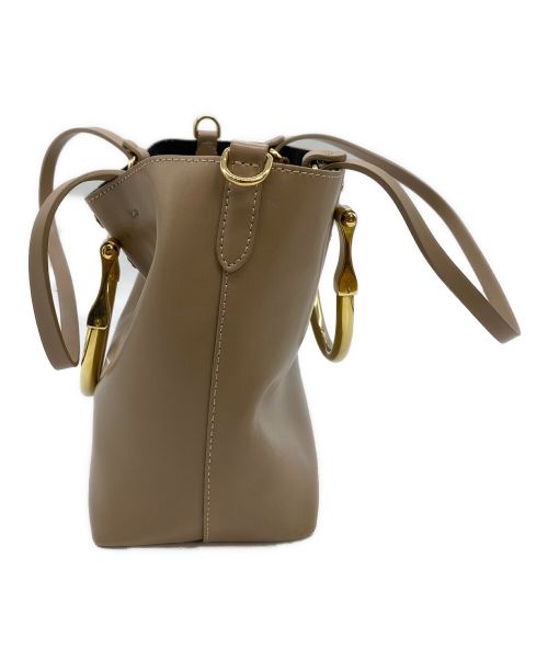 ZANCHETTI（ザンケッティー）ZANCHETTI (ザンケッティー) 2WAYバッグ ベージュの古着・服飾アイテム