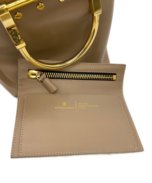 ZANCHETTI（ザンケッティー）ZANCHETTI (ザンケッティー) 2WAYバッグ ベージュの古着・服飾アイテム