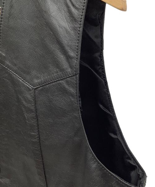 HARLEY-DAVIDSON（ハーレーダビッドソン）HARLEY-DAVIDSON (ハーレーダビッドソン) レザーベスト ブラック サイズ:Mの古着・服飾アイテム