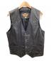 HARLEY-DAVIDSON（ハーレーダビッドソン）の古着「レザーベスト」｜ブラック