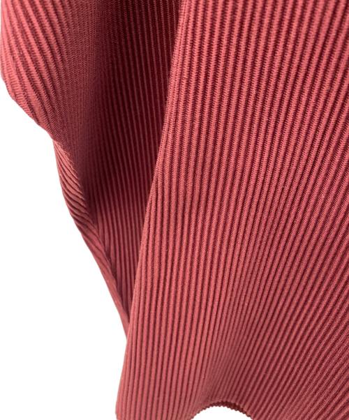 PLEATS PLEASE（プリーツプリーズ）PLEATS PLEASE (プリーツプリーズ) プリーツカットソー レッド サイズ:3の古着・服飾アイテム