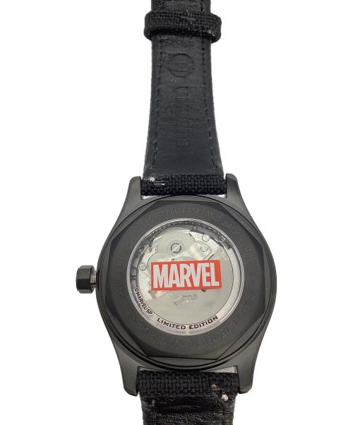 MARVEL（マーベル）MARVEL (マーベル) UNDONE (アンダーン) ロゴリストウォッチ ブラックの古着・服飾アイテム