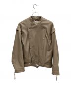 Ameriアメリ）の古着「フェイクレザージャケット」｜ベージュ