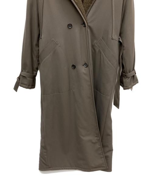 CLANE（クラネ）CLANE (クラネ) 2WAYリバーシブル袖キルティングロングボアコート グレー サイズ:2の古着・服飾アイテム