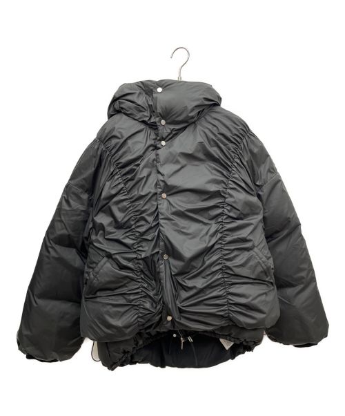 UN3D.（アンスリード）UN3D. (アンスリード) レイヤードダウンジャケット ブラック サイズ:38の古着・服飾アイテム