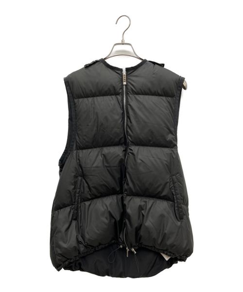 UN3D.（アンスリード）UN3D. (アンスリード) レイヤードダウンジャケット ブラック サイズ:38の古着・服飾アイテム