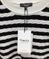中古・古着 theory (セオリー) PANEL TWISTED ST PO COMPACT CREPE ブラック×ホワイト サイズ:S 未使用品：6000円