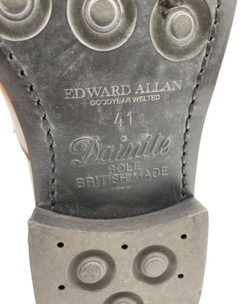 EDWARD ALLAN（エドワードアレン）EDWARD ALLAN (エドワードアレン) 9971 ストレートチップシューズ ブラウン サイズ:41の古着・服飾アイテム