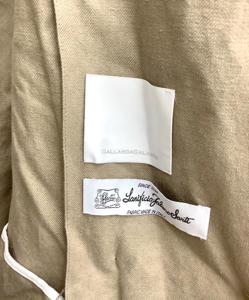GALLARDA GALANTE（ガリャルダガランテ）GALLARDA GALANTE (ガリャルダガランテ) サルティコットンカナパダブルチェストコート ベージュ サイズ:Freeの古着・服飾アイテム