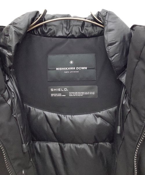 nano・universe（ナノ・ユニバース）nano・universe (ナノ・ユニバース) 西川ダウン ダウンジャケット ブラック サイズ:Sの古着・服飾アイテム