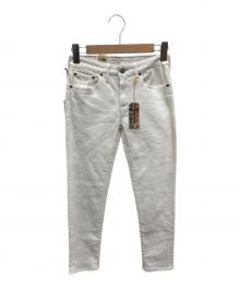 DOUBLE RL (RRL)（ダブルアールエル）の古着「スキニーデニムパンツ」｜ホワイト