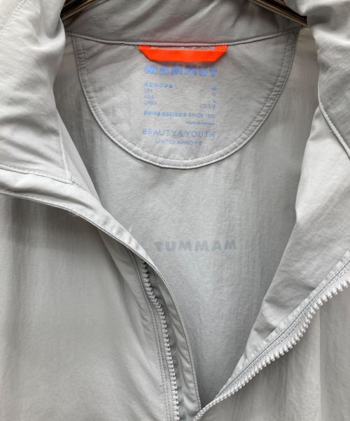 MAMMUT（マムート）MAMMUT (マムート) BEAUTY&YOUTH (ビューティーアンドユース) ナイロンジャケット ライトグレー サイズ:Lの古着・服飾アイテム