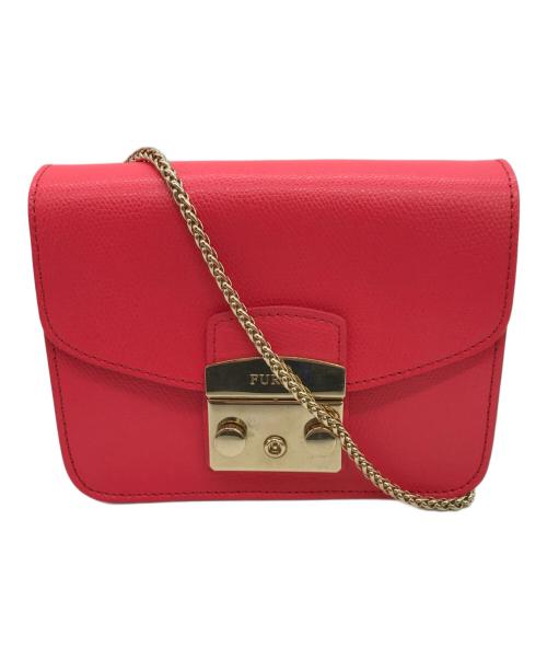 FURLA（フルラ）FURLA (フルラ) メトロポリス ミニ チェーンショルダーバッグ ショッキングピンクの古着・服飾アイテム