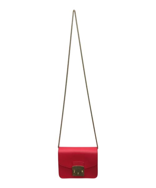 FURLA（フルラ）FURLA (フルラ) メトロポリス ミニ チェーンショルダーバッグ ショッキングピンクの古着・服飾アイテム