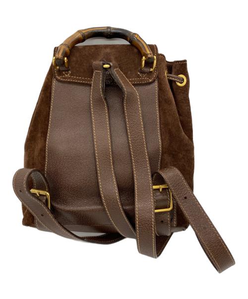 GUCCI（グッチ）GUCCI (グッチ) バンブーミニリュック ブラウンの古着・服飾アイテム