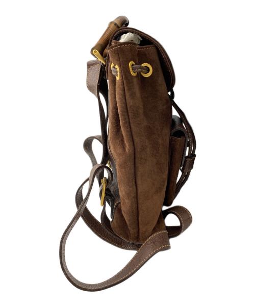 GUCCI（グッチ）GUCCI (グッチ) バンブーミニリュック ブラウンの古着・服飾アイテム