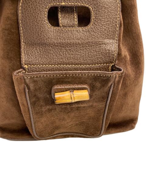 GUCCI（グッチ）GUCCI (グッチ) バンブーミニリュック ブラウンの古着・服飾アイテム