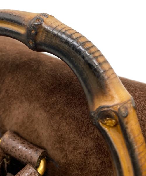 GUCCI（グッチ）GUCCI (グッチ) バンブーミニリュック ブラウンの古着・服飾アイテム