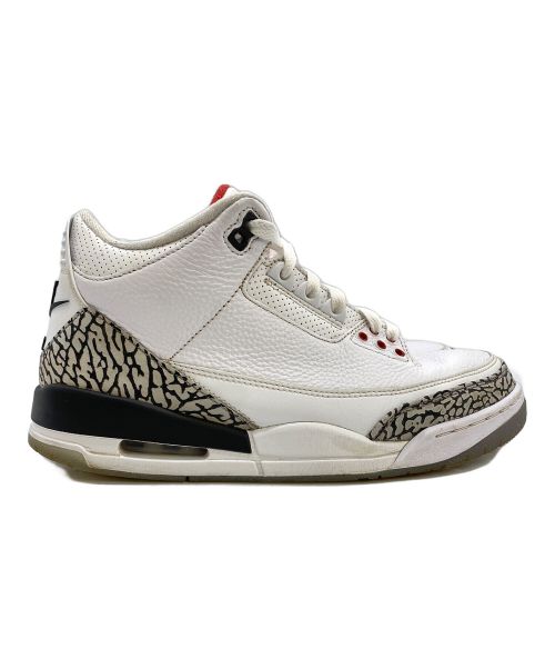 NIKE（ナイキ）NIKE (ナイキ) AIR JORDAN 3 RETRO Free Throw Line White Cement ホワイト サイズ:28 cmの古着・服飾アイテム