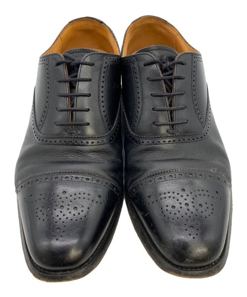 SCOTCH GRAIN（スコッチグレイン）SCOTCH GRAIN (スコッチグレイン) ASSURANCE セミブローグシューズ ブラック サイズ:25 1/2の古着・服飾アイテム
