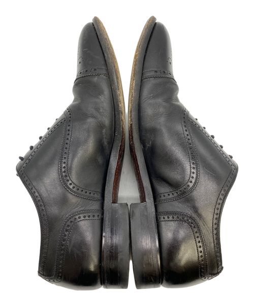 SCOTCH GRAIN（スコッチグレイン）SCOTCH GRAIN (スコッチグレイン) ASSURANCE セミブローグシューズ ブラック サイズ:25 1/2の古着・服飾アイテム