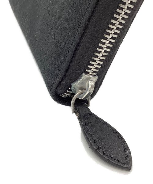 EMPORIO ARMANI（エンポリオアルマーニ）EMPORIO ARMANI (エンポリオアルマーニ) ラウンドファスナー財布 ブラックの古着・服飾アイテム