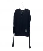 SHAREEFシャリーフ）の古着「OVER KNIT VEST」｜ブラック