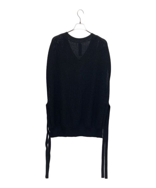 SHAREEF（シャリーフ）SHAREEF (シャリーフ) OVER KNIT VEST ブラック サイズ:Mの古着・服飾アイテム