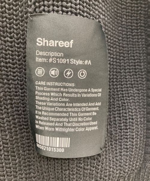 SHAREEF（シャリーフ）SHAREEF (シャリーフ) OVER KNIT VEST ブラック サイズ:Mの古着・服飾アイテム