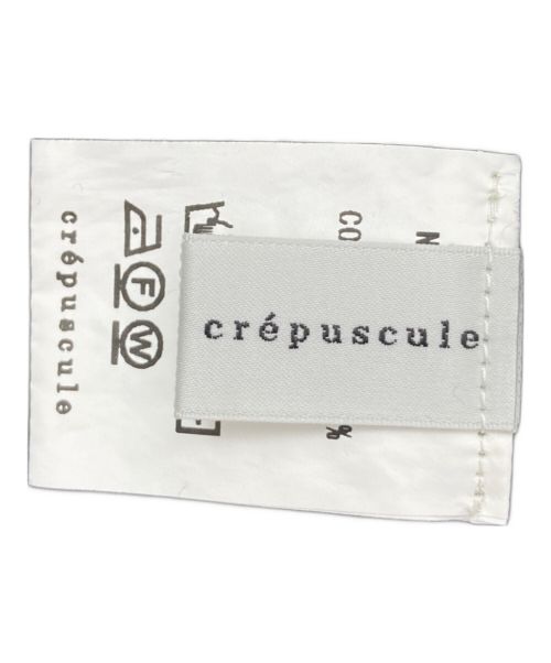 crepuscule（クレプスキュール）crepuscule (クレプスキュール) Moss stitch Half Zip Polo ブラック サイズ:2の古着・服飾アイテム