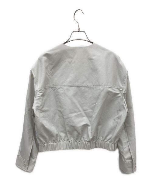 theory luxe（セオリーリュクス）theory luxe (セオリーリュクス) ノーカラージャケット ライトグレー サイズ:40 未使用品の古着・服飾アイテム