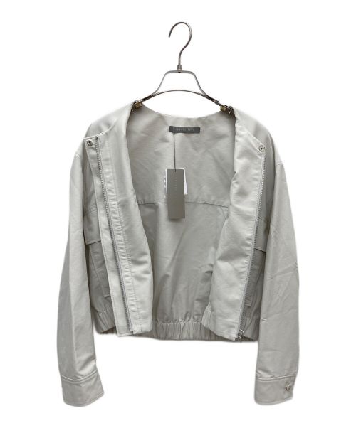 theory luxe（セオリーリュクス）theory luxe (セオリーリュクス) ノーカラージャケット ライトグレー サイズ:40 未使用品の古着・服飾アイテム