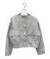theory luxe（セオリーリュクス）の古着「ノーカラージャケット」｜ライトグレー