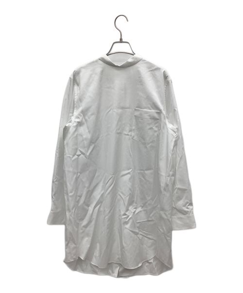 COMME des GARCONS COMME des GARCONS（コムデギャルソン コムデギャルソン）COMME des GARCONS COMME des GARCONS (コムデギャルソン コムデギャルソン) バックボタンスタンドカラーシャツドレス ホワイト サイズ:Lの古着・服飾アイテム