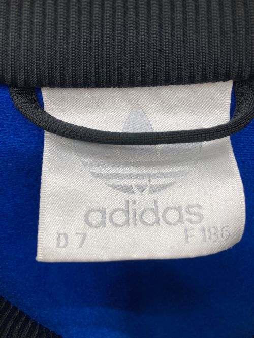 adidas（アディダス）adidas (アディダス) トラックジャケット ブルー×ブラック サイズ:Ｆの古着・服飾アイテム
