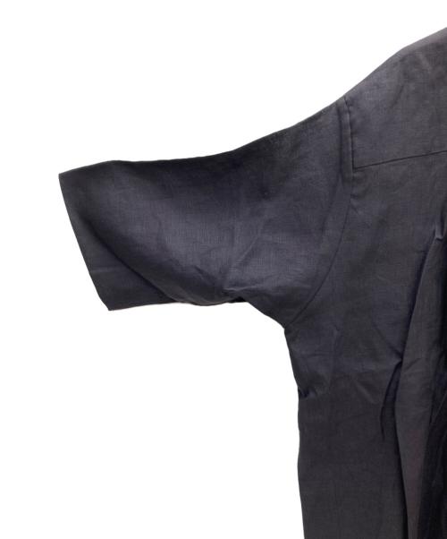 THIRD MAGAZINE（サードマガジン）THIRD MAGAZINE (サードマガジン) リネンブラウス ブラック サイズ:9 未使用品の古着・服飾アイテム