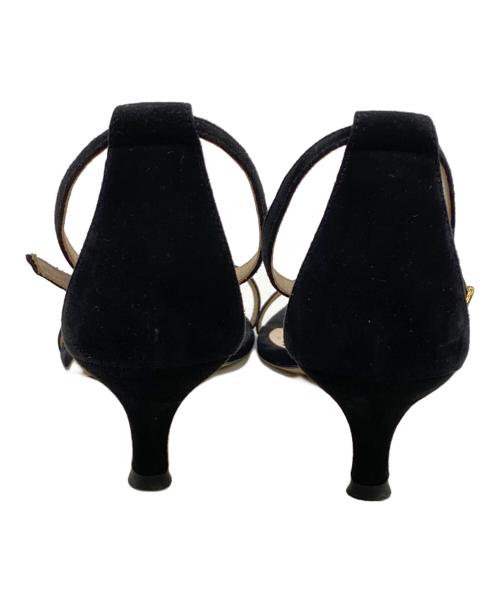 NEBULONIE（ネブローニ）NEBULONIE (ネブローニ) アンクルストラップサンダル ブラック サイズ:38の古着・服飾アイテム